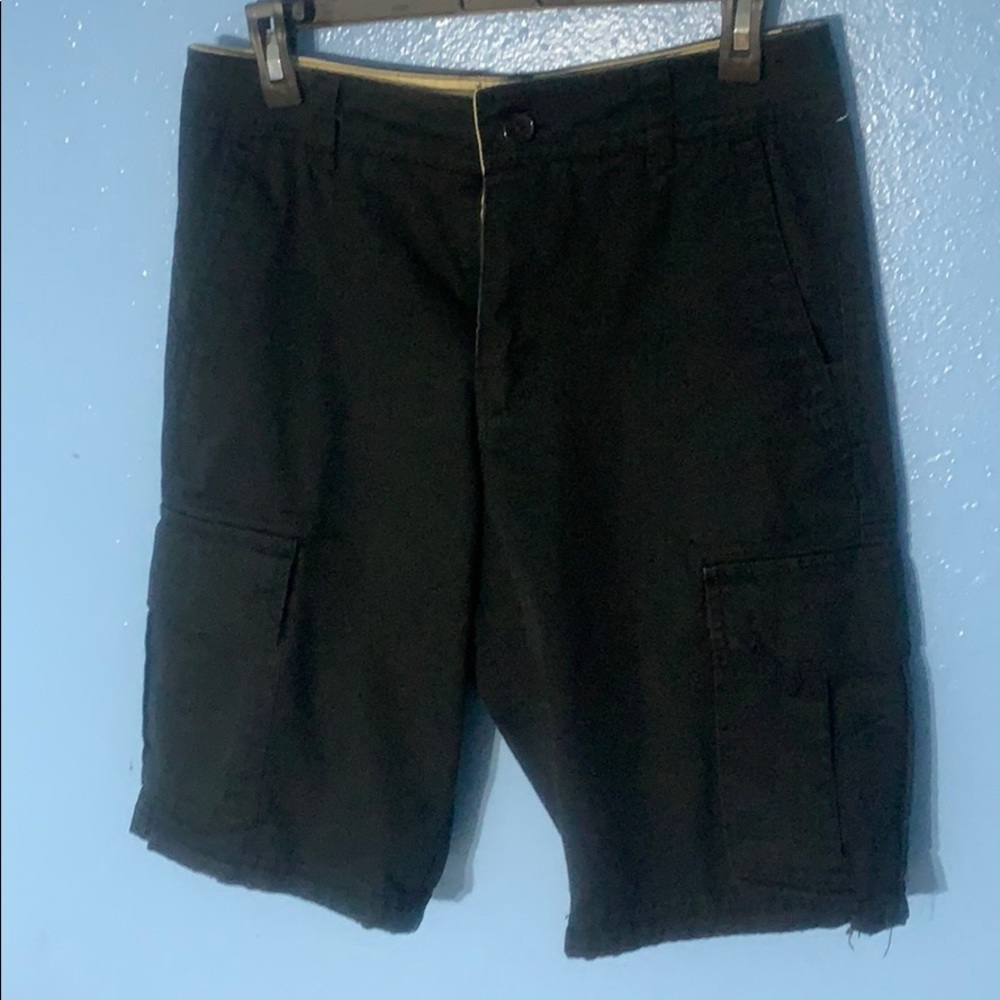 Black cargo shorts